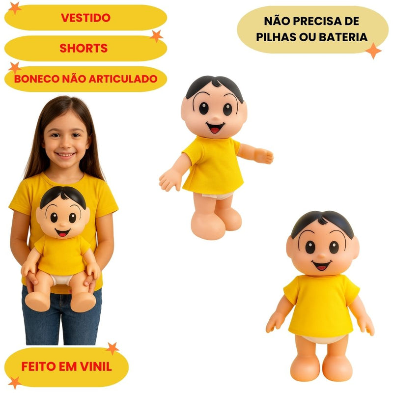 Boneca Magali Turma da Mônica Brinquedo Infantil Melancia Original Presente Criança Coleção Faminta Ponto Criativo