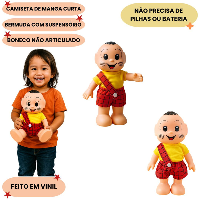 Boneco Cascão Turma Mônica Brinquedo Infantil Original Presente Criança Coleção Personagem Clássico Megalomania
