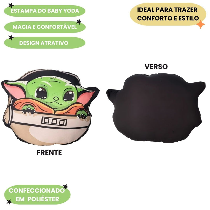 Almofada Geek Baby Yoda Grogu Child Mandalorian Star Wars