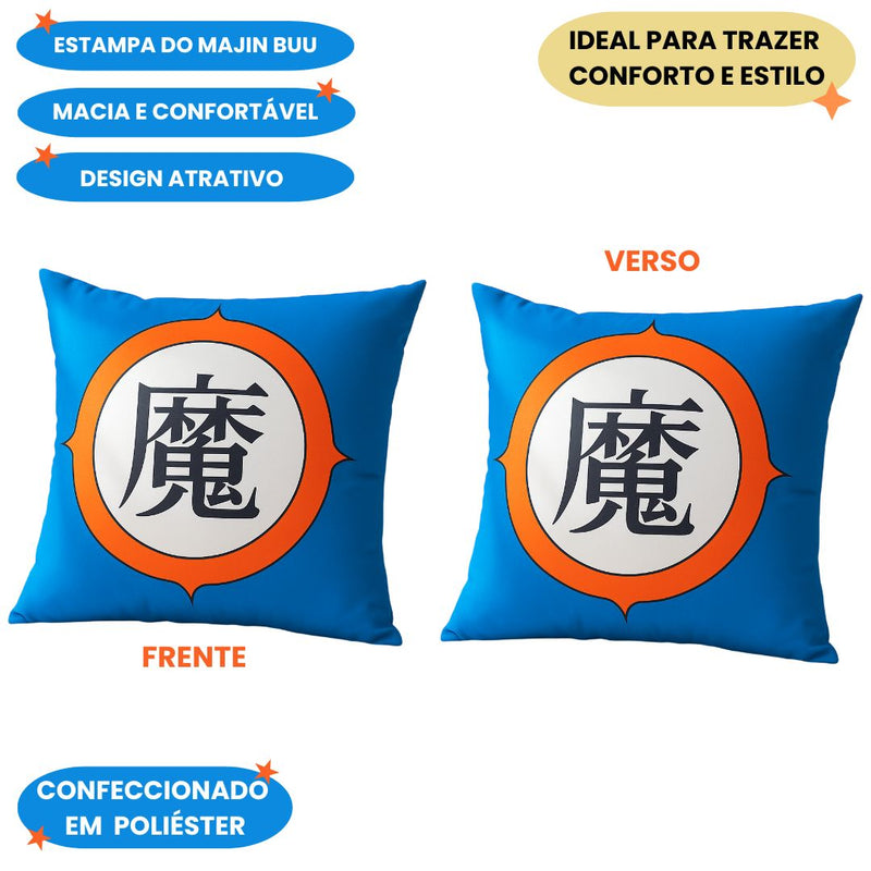 Almofada Quadrada Dragon Ball Decoração Anime Geek Nerd Megalomania