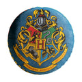 Almofada Redonda Hogwarts Harry Potter Brazão Coleção Presente Escola Magia Bruxo Megalomania