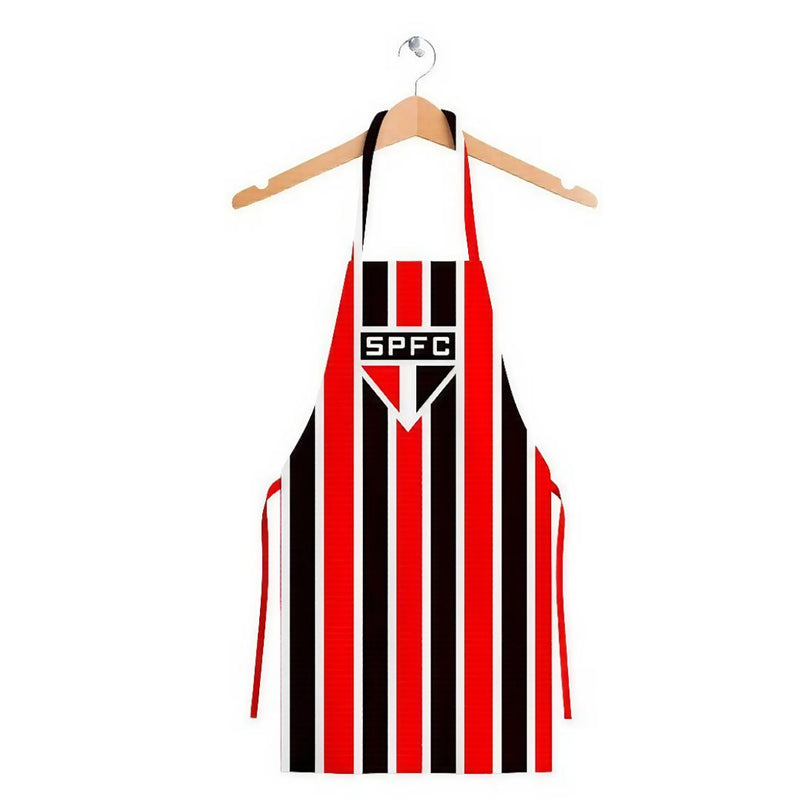 Avental Masculino São Paulo Tricolor Churrasco Futebol Pai Presente Cozinha Churrasqueiro Jogo