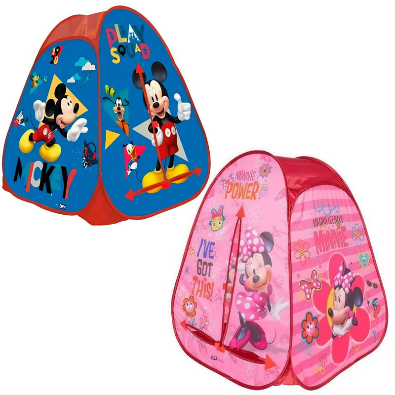 Barraca Infantil Portátil Mickey Minie Cabana Criança Diversão Brincadeira