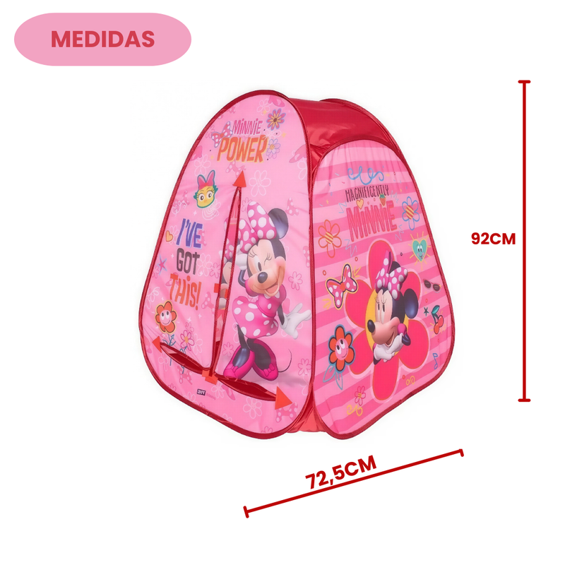 Barraca Infantil Portátil Mickey Minie Cabana Criança Diversão Brincadeira