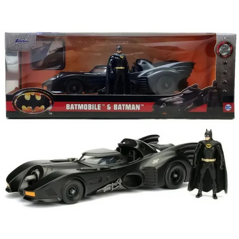 Brinquedo Miniatura Batmovel Batmobile Boneco Batman Carro Dc Comics Colecionável Jade