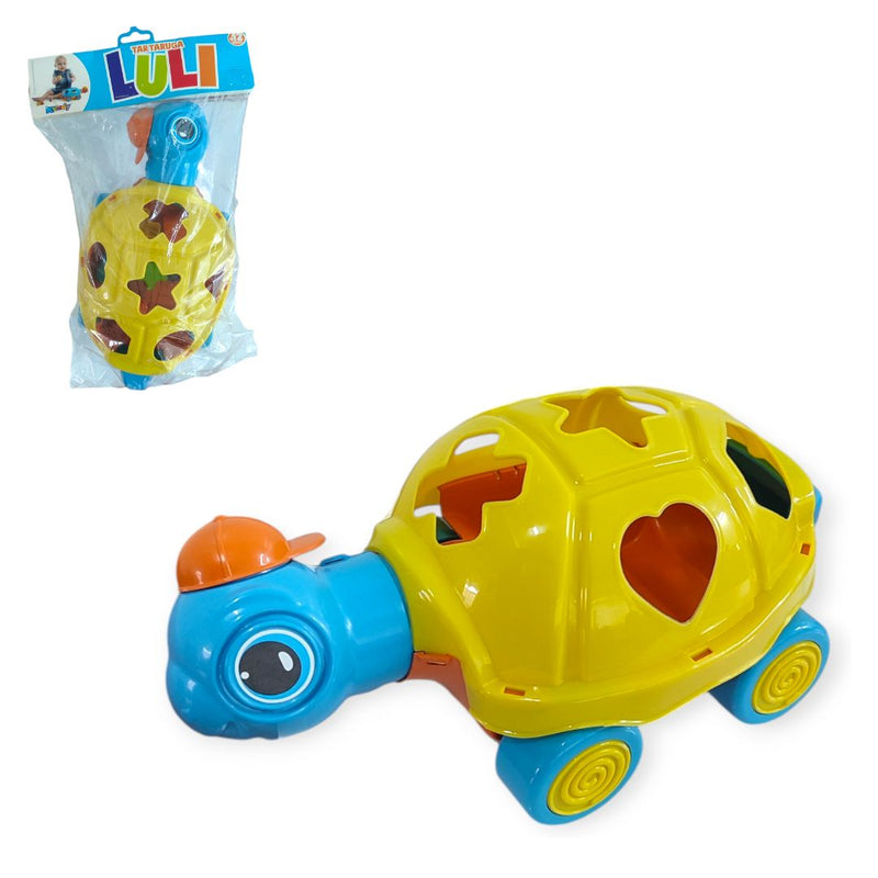 Brinquedo Educativo Tartaruga Luli Infantil Criança Coordenação Motora Encaixe