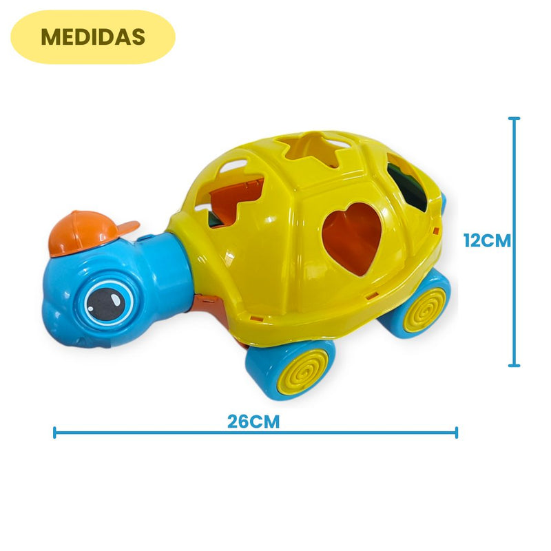 Brinquedo Educativo Tartaruga Luli Infantil Criança Coordenação Motora Encaixe