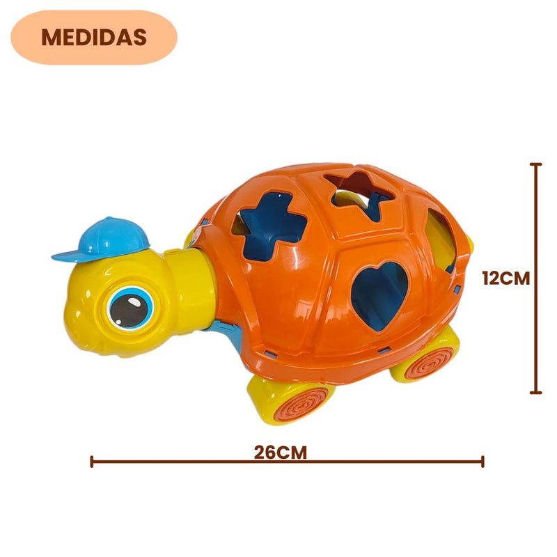 Brinquedo Educativo Tartaruga Luli Infantil Criança Coordenação Motora Encaixe