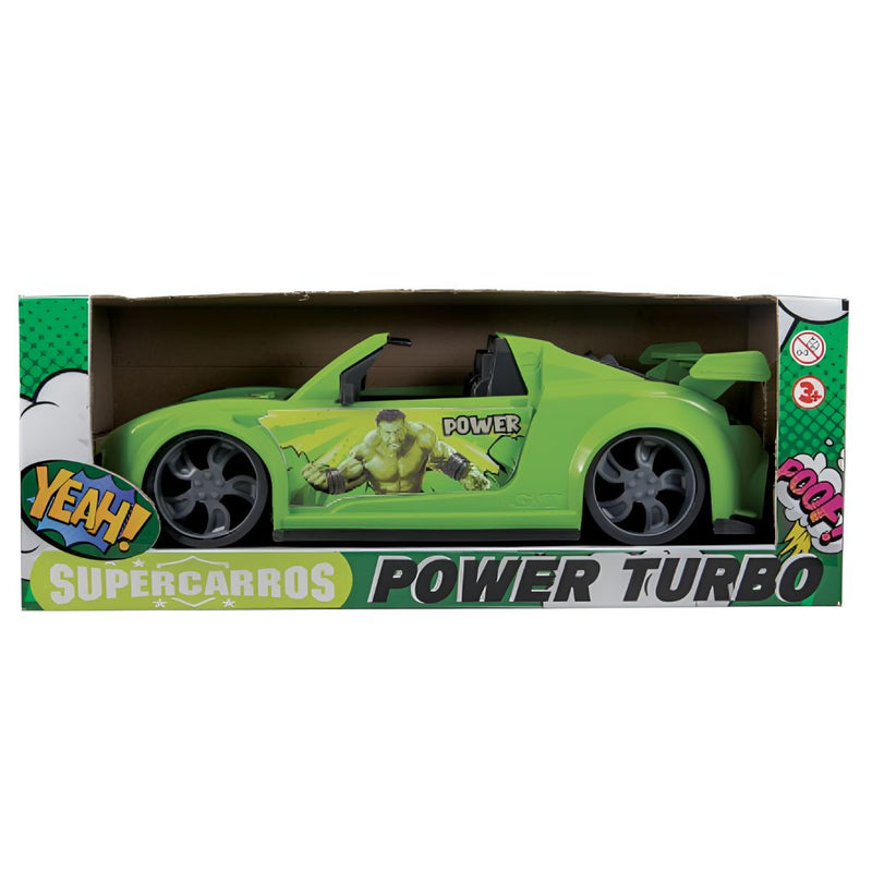 Carrinho De Brinquedo Infantil Super Carros Hulk Turbo Meninos Criança Diversão Presente Verde
