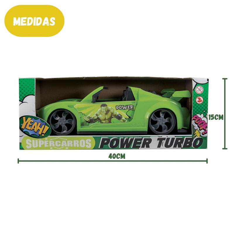 Carrinho De Brinquedo Infantil Super Carros Hulk Turbo Meninos Criança Diversão Presente Verde