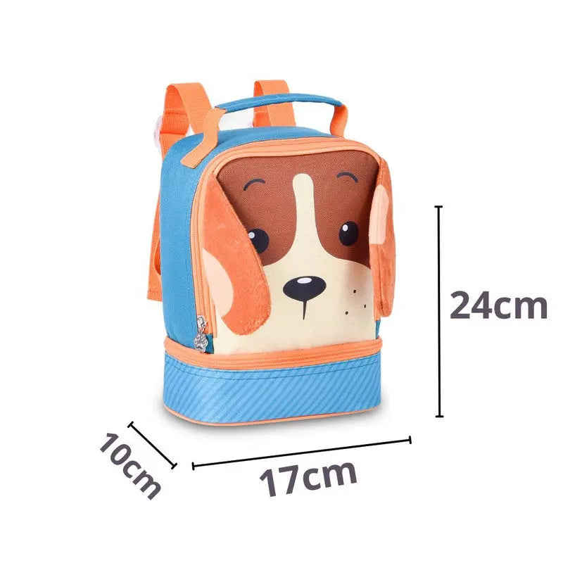 Lancheira Térmica Cachorro Azul Vermelha Laranja Escolar Lanchinho Infantil Clio Megalomania