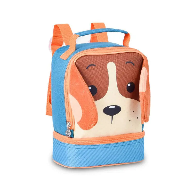 Lancheira Térmica Cachorro Azul Vermelha Laranja Escolar Lanchinho Infantil Clio Megalomania