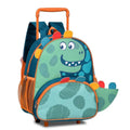 Mochila De Carrinho Mala Bolsa Dinossauro Escolar Aulas Creche Infantil Menino Clio Megalomania