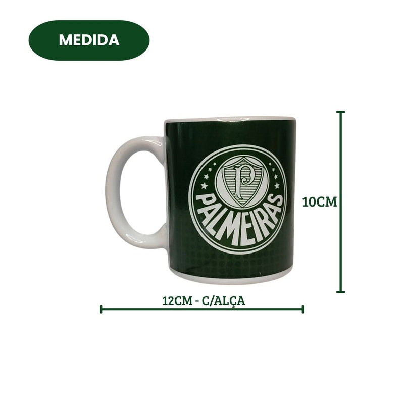 Caneca Porcelana 300ml Palmeiras Porco Futebol Pai Presente Café Chá Leite Time Verdão Tricampeão