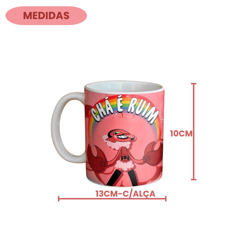 Caneca ELLE Meninas Super Podersas Desenho Café Chá Bebidas Elegante Colorida