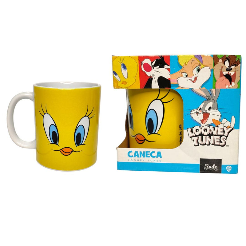 Caneca Piu Piu Looney Tunes 300ml Porcelana Colecionável Café Chá Desenho Presente Warner Bros
