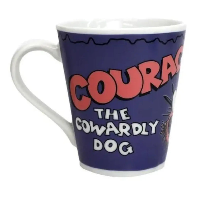 Caneca Coragem Cão Covarde Cartoon Network Piticas Courage Desenho Megalomania