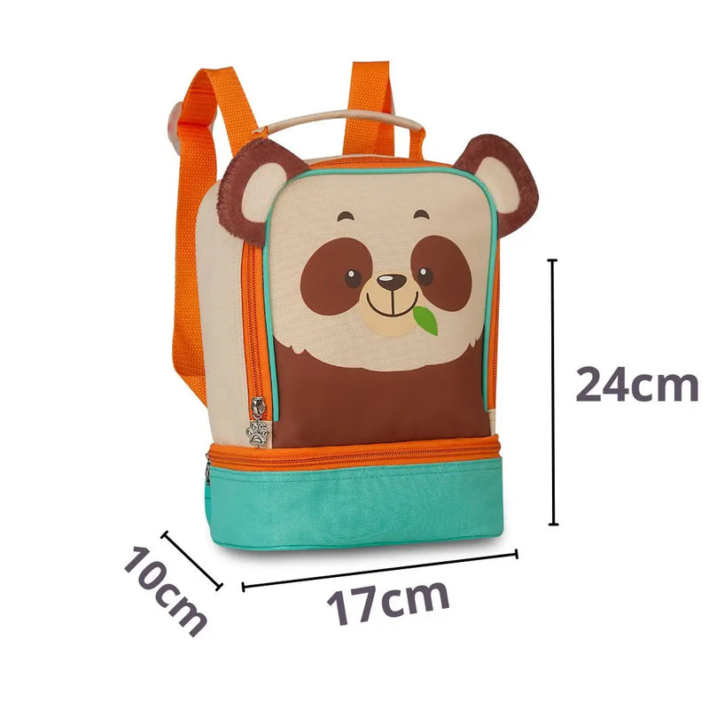 Lancheira Térmica Infantil Bolsa Criança Menino Menina Leão Panda Urso Pets Clio Megalomania