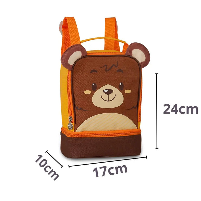 Lancheira Térmica Infantil Bolsa Criança Menino Menina Leão Panda Urso Pets Clio Megalomania