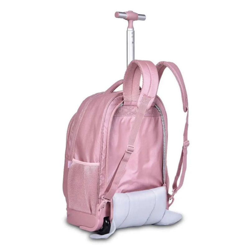 Mochila de Carrinho Mala Bolsa Bagagem Rosa Lilás Verde Rebecca Bonbon Escolar Juvenil Feminino Clio Megalomania