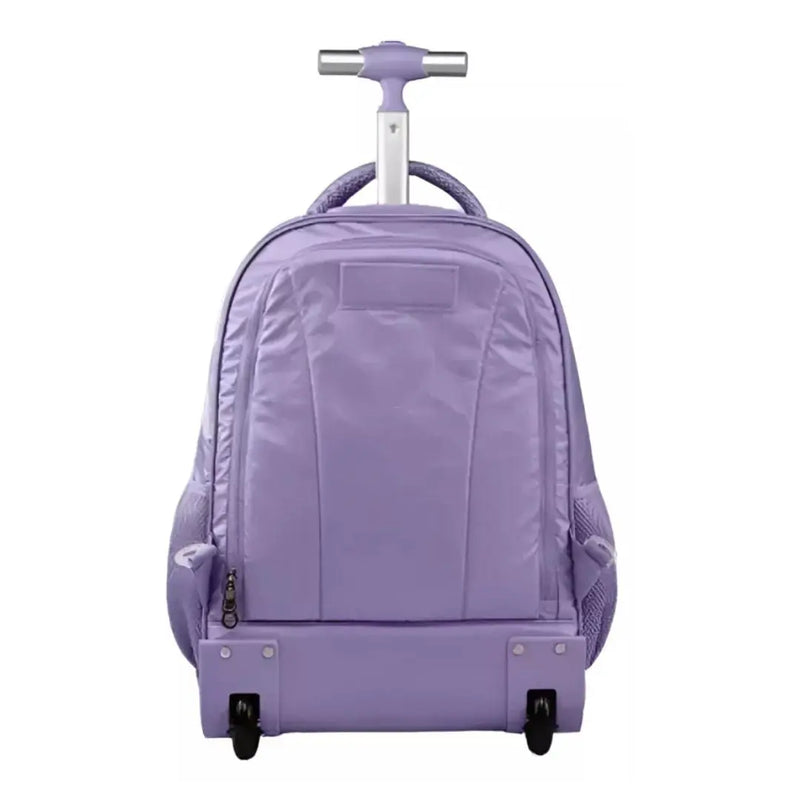 Mochila de Carrinho Mala Bolsa Bagagem Rosa Lilás Verde Rebecca Bonbon Escolar Juvenil Feminino Clio Megalomania