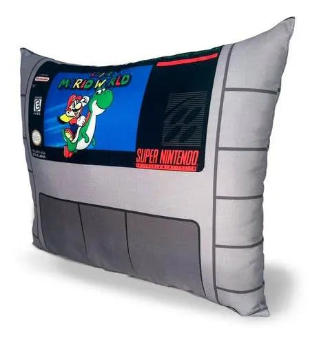 Almofada Formato Fita Nintendo Super Mario Bros Luigi Yoshi - Megalomania