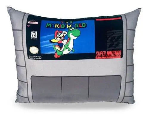Almofada Formato Fita Nintendo Super Mario Bros Luigi Yoshi - Megalomania