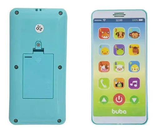 Celular Infantil Baby Buba Telefone Musical Bebe Kids Smartphone Azul - Buba Megalomania