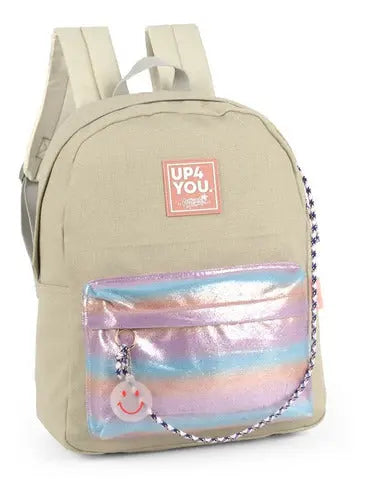 Mochila de Costas Escolar Juvenil Up4you Larissa Manoela Chaveiro - Luxcel Megalomania