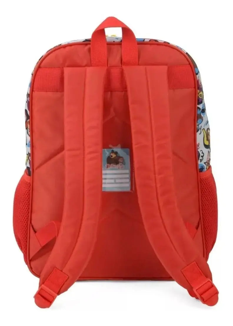 Mochila de Costas Escolar Infantil Feminina Masha e Urso - Luxcel Megalomania