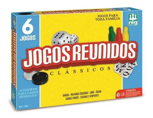 Jogos Classicos Tabuleiro Reunidos Dama Ludo Xadrez 6 Em 1 Nig Megalomania