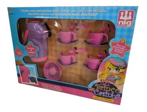 Kit Xícara Chazinho Infantil Café Com Bolinho Nig Brinquedos Megalomania