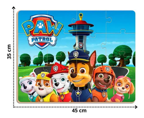 Quebra Cabeça Patrulha Canina Gigante 16 Peças Infantil Nig Megalomania