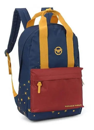 Mochila de Costas Escolar Juvenil Mulher Maravilha DC Wonder Woman Liga da Justiça - Luxcel Megalomania