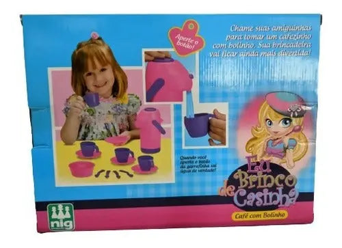 Kit Xícara Chazinho Infantil Café Com Bolinho Nig Brinquedos Megalomania