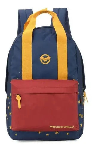 Mochila de Costas Escolar Juvenil Mulher Maravilha DC Wonder Woman Liga da Justiça - Luxcel Megalomania