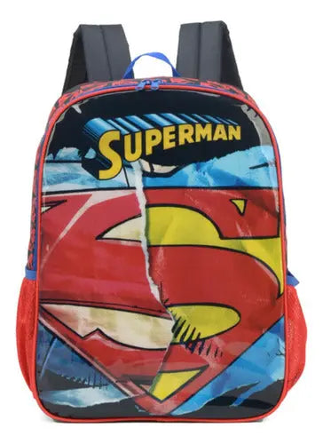 Mochila de Costas Infantil Escolar Herói Superman Dc Liga da Justiça Super Homem  - Luxcel Megalomania