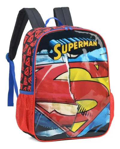 Mochila de Costas Infantil Escolar Herói Superman Dc Liga da Justiça Super Homem  - Luxcel Megalomania
