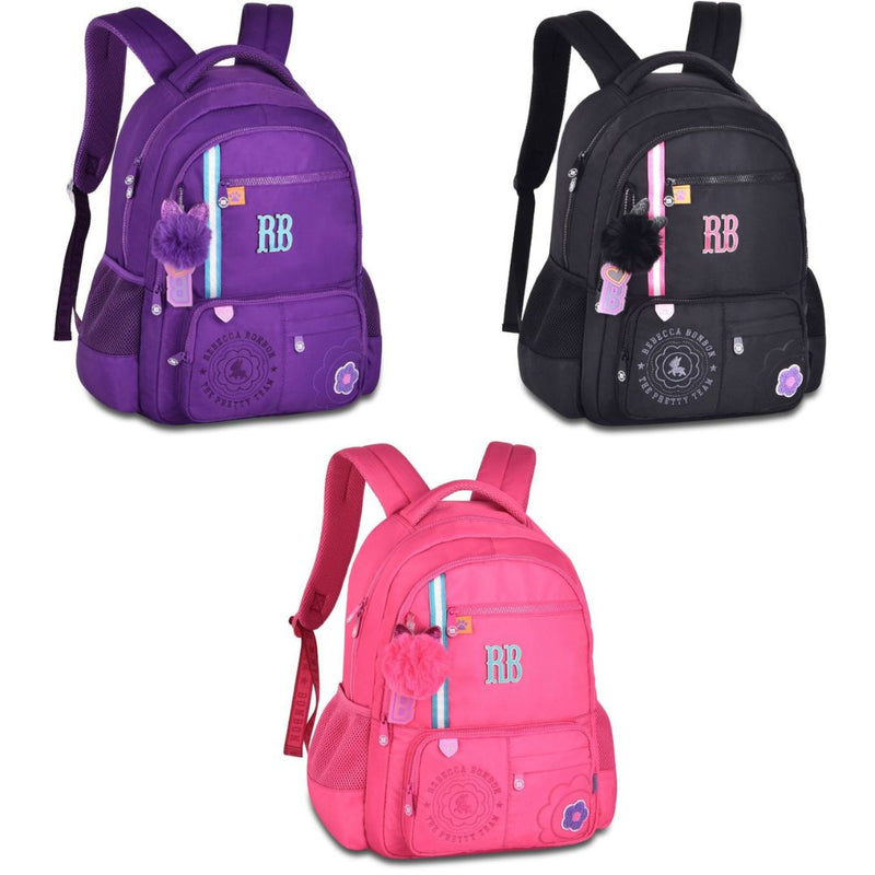 Mochila Costas Rebecca Bonbon Notebook Escolar Adolescente Estilosa Volta Aulas Original Feminina