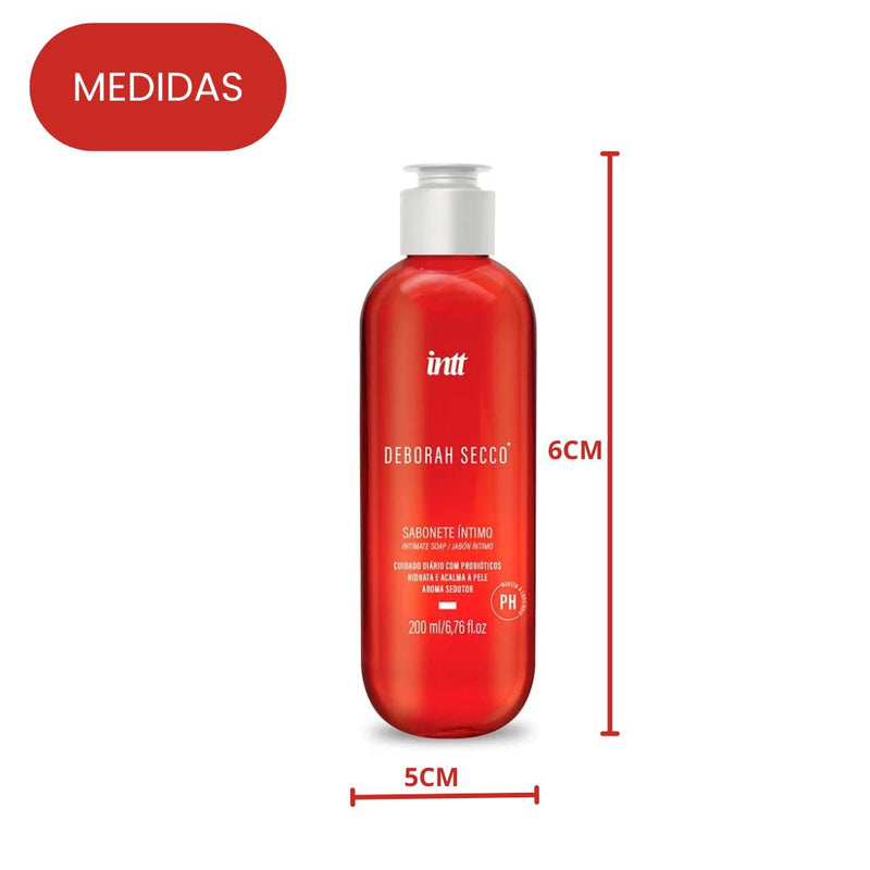 Sabonete Íntimo Com Probióticos 200ml Ph Equilibrado Proteção Frescor Deborah Secco Sedução Megalomania