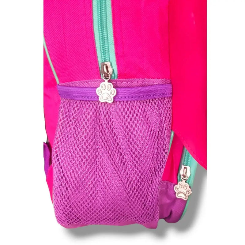 Kit Mochila de Costas Mala Bolsa Lancheira Térmica Infantil Menina Borboleta Rosa Criança Pets Clio Megalomania