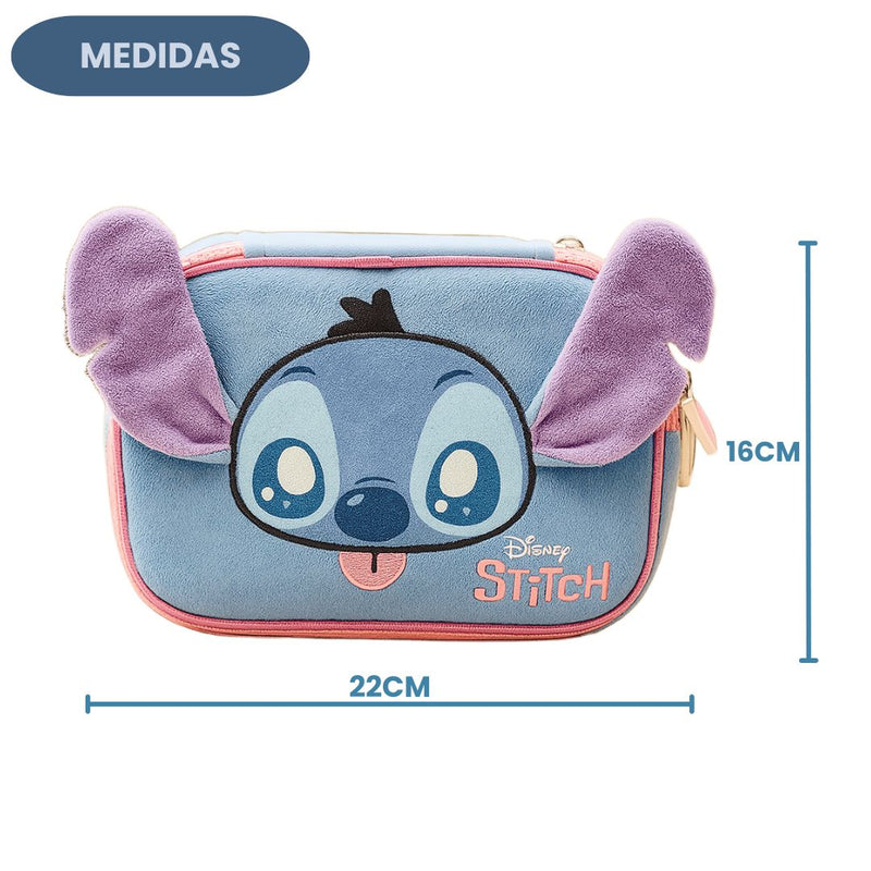 Estojo Box 3D Stitch Disney Escolar 36 Elásticos 100 Pens Volta Aulas Meninas Peluciado Organizador Ponto Criativo