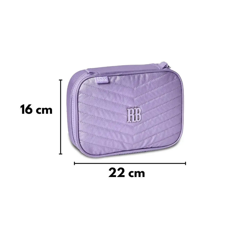 Estojo Box Rebecca Bonbon Rosa Lilás Verde Feminino Fashion Escolar Juvenil Clio Megalomania