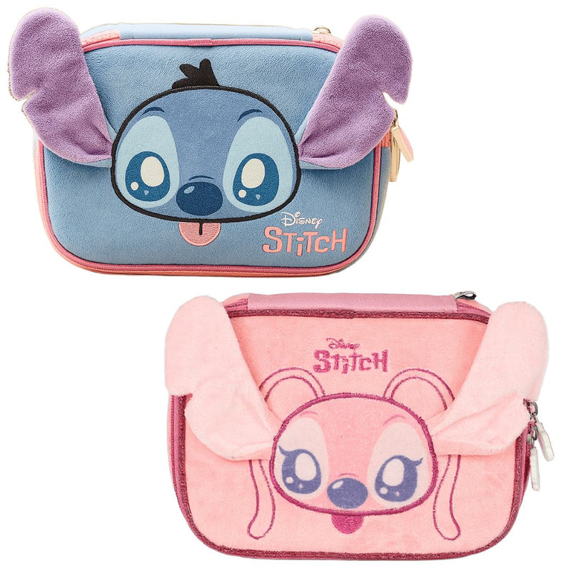 Estojo Box 3D Stitch Disney Escolar 36 Elásticos 100 Pens Volta Aulas Meninas Peluciado Organizador Ponto Criativo