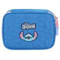 Estojo Box Stitch Disney Escolar Juvenil 100 Pens 36 Elástico Volta Aulas Organizador