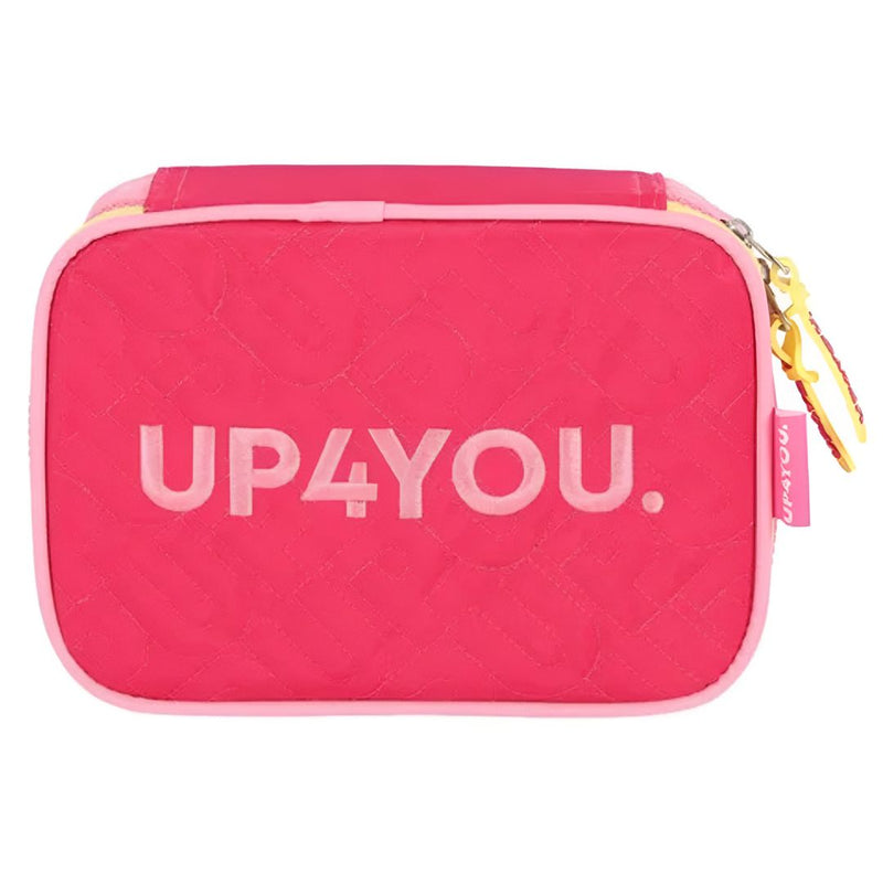 Estojo Box Escolar Up4You 100 Pens Juvenil Menina Espaçoso 36 Elásticos Moderno Organizador Grande