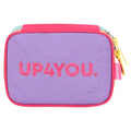 Estojo Box Escolar Up4You 100 Pens Juvenil Menina Espaçoso 36 Elásticos Moderno Organizador Grande