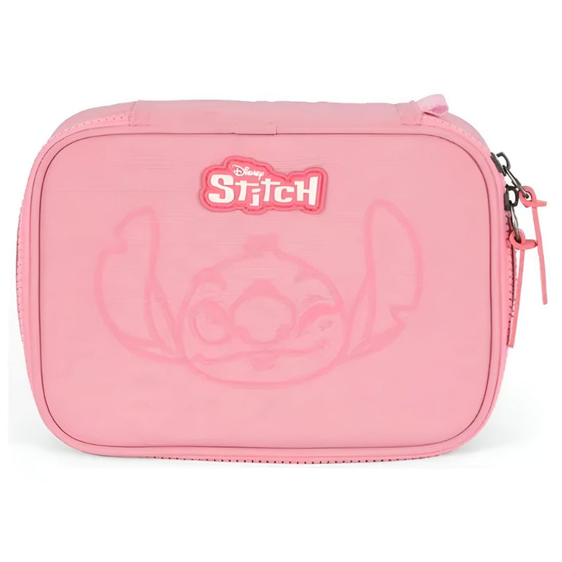 Estojo Box Stitch Disney Escolar Juvenil 100 Pens 36 Elástico Volta as Aulas Organizador