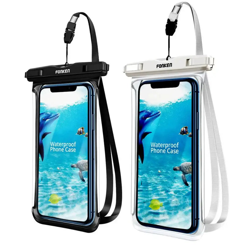 Capa à Prova d'Água Fonken Bolsa Transparente para Celular Visão Total Subaquática Floresta da Neve Bolsa para Secagem Bolsa de Natação Capa de Telefone Móvel Grande Acessório Aliexpress