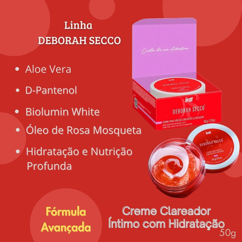 Clareador ìntimo Deborah Secco Tira Manchas Virilha Axilas Corpo Hidratante Megalomania